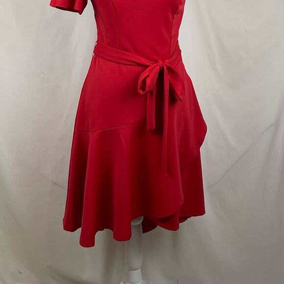 Grace Karin Red One Shoulder Feminine Date Party Event Dress NWT Size S - Picture 4 of 13